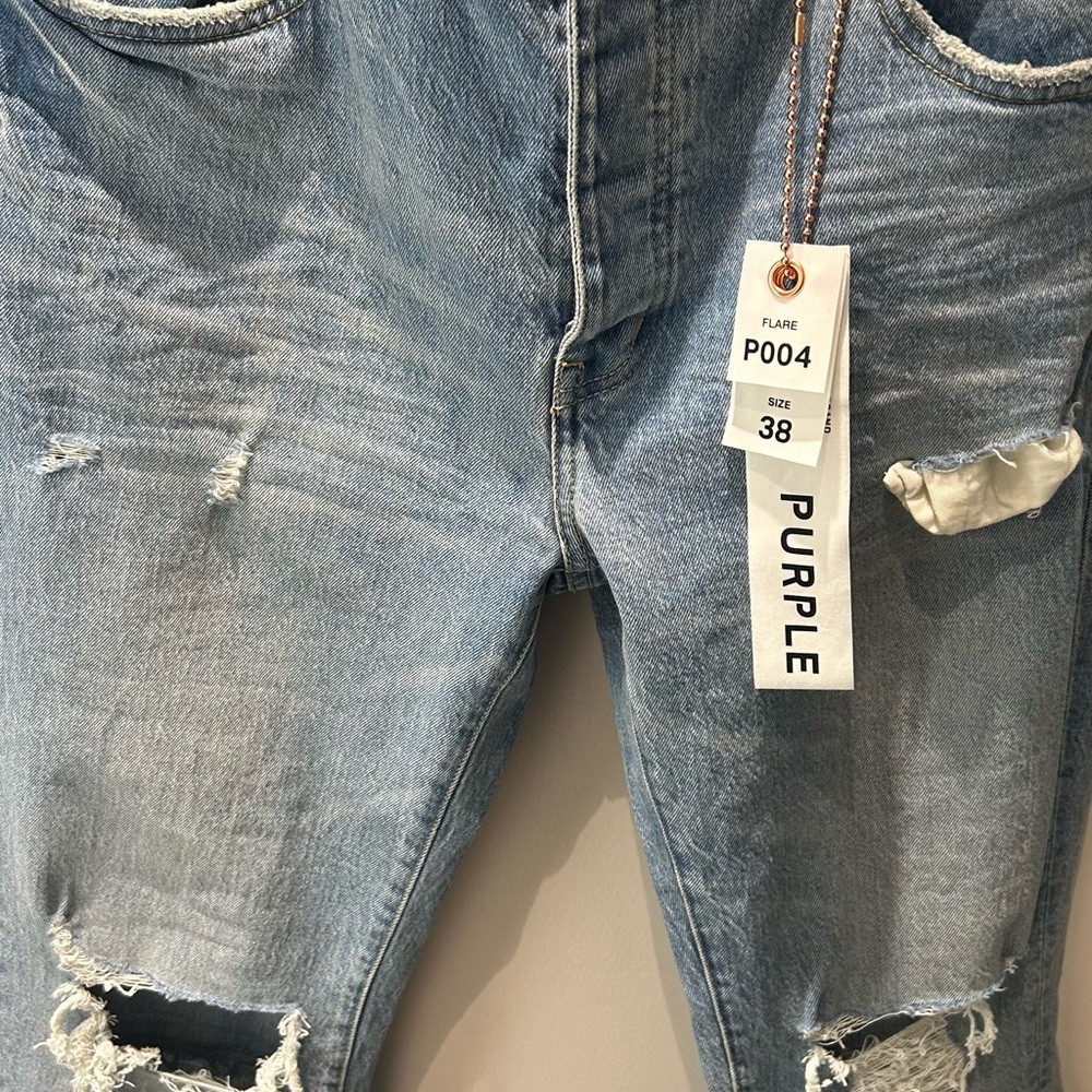 PURPLE FLARE JEANS NEVER WORN 270 SIZE 38